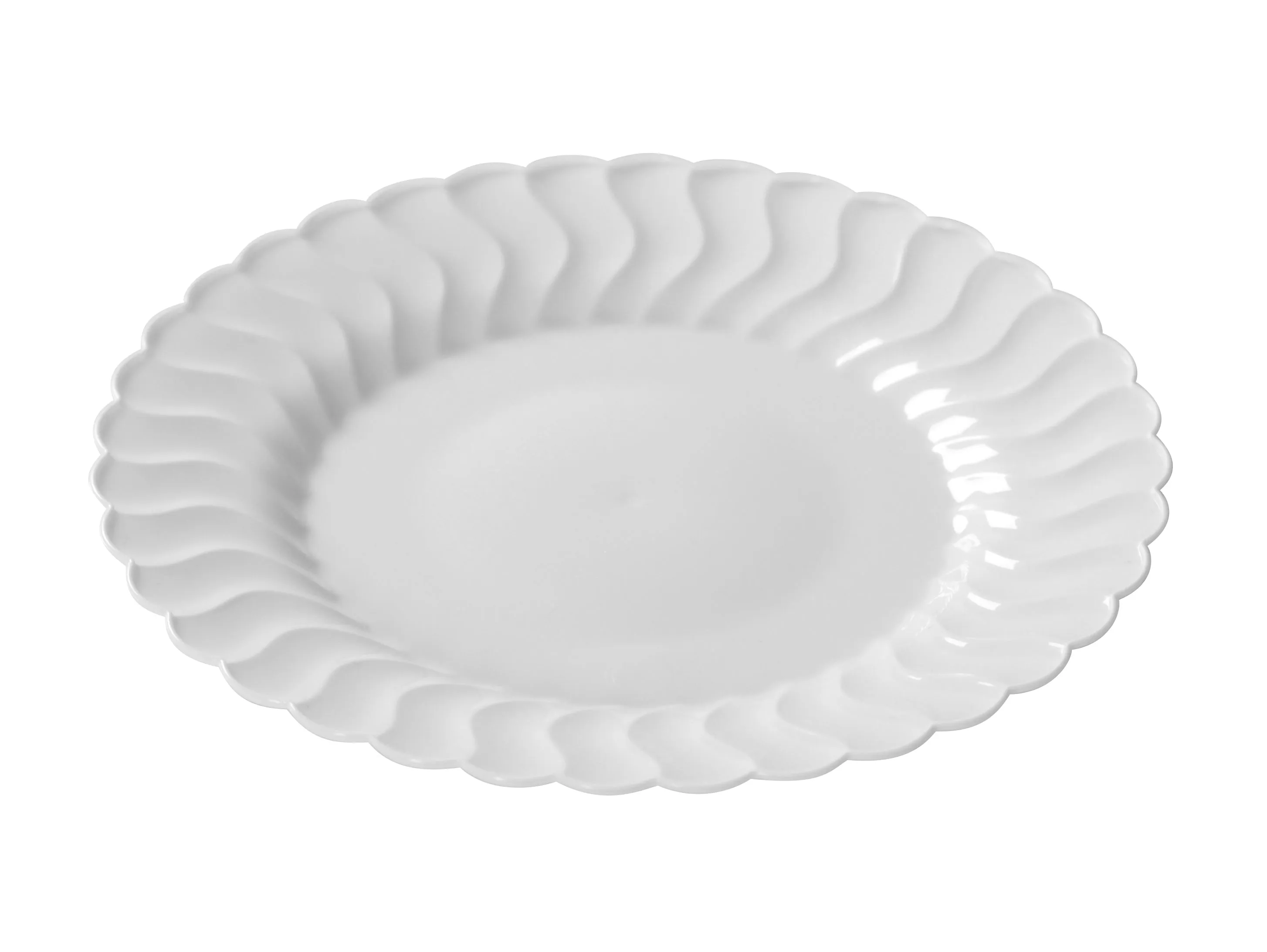 9"  Plastic Plate (Fineline Flairware Collection)-180/CS