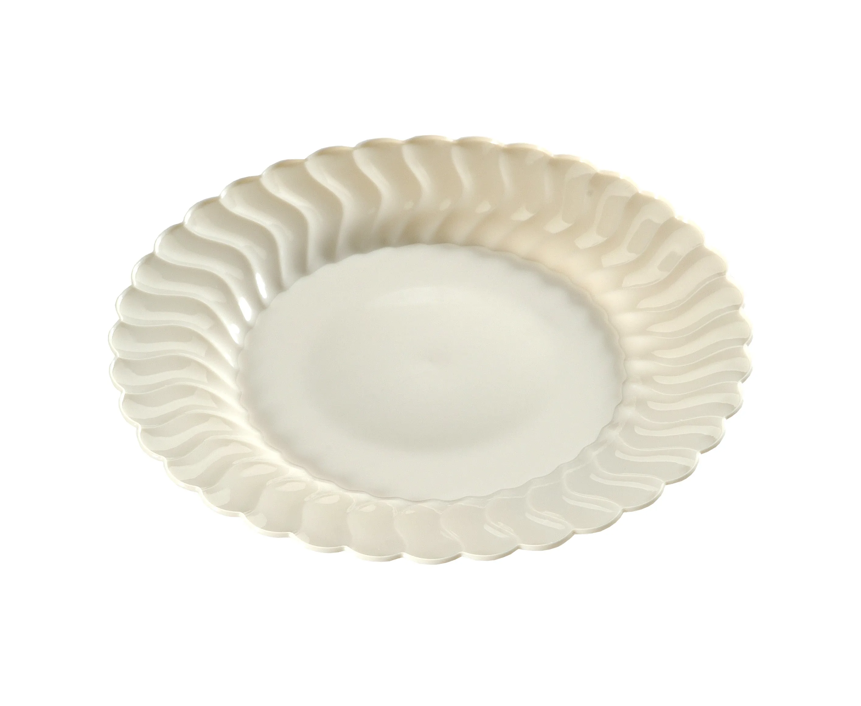 9"  Plastic Plate (Fineline Flairware Collection)-180/CS