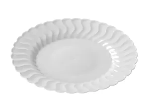 9"  Plastic Plate (Fineline Flairware Collection)-180/CS