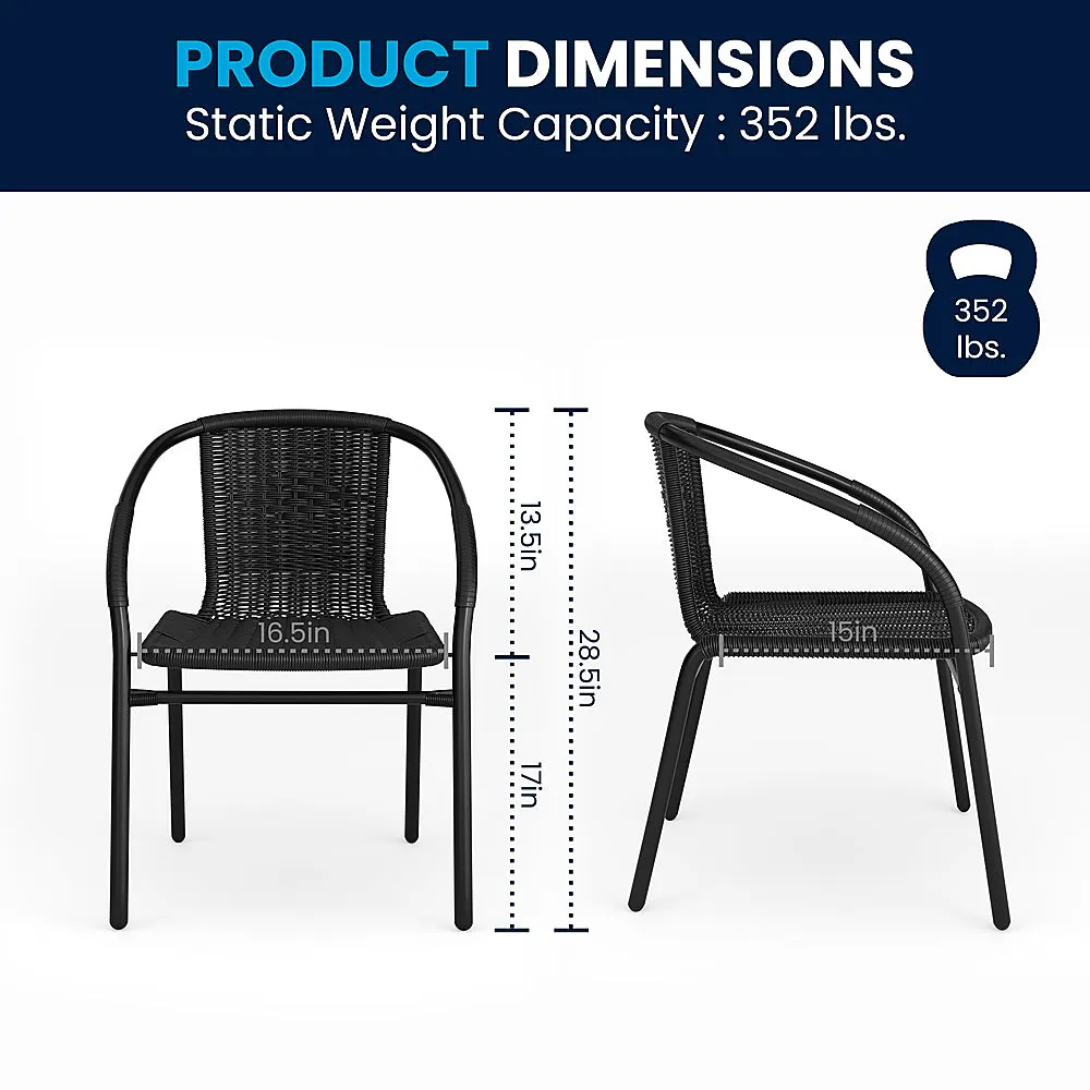 Alamont Home - Lila Patio Chair (set of 2) - Black