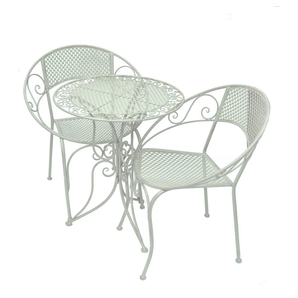 Ascalon Aquitaine Mesh 3 Piece Bistro Set - 'White'