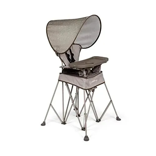 Baby Delight Go With Me Uplift Portable High Chair with Canopy - Sandstone