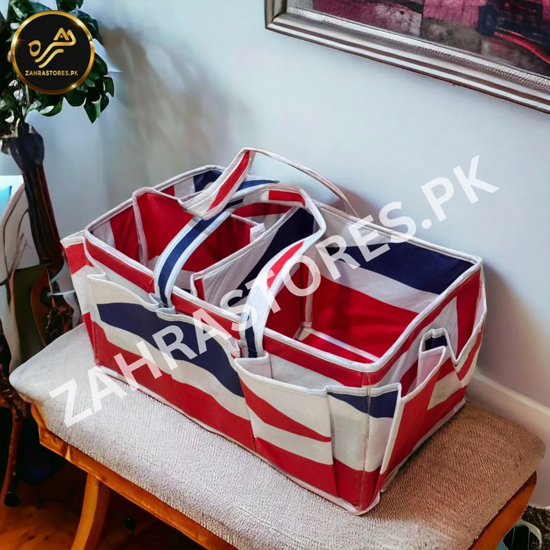 Baby Diaper Caddy Organizer (UK Flag)