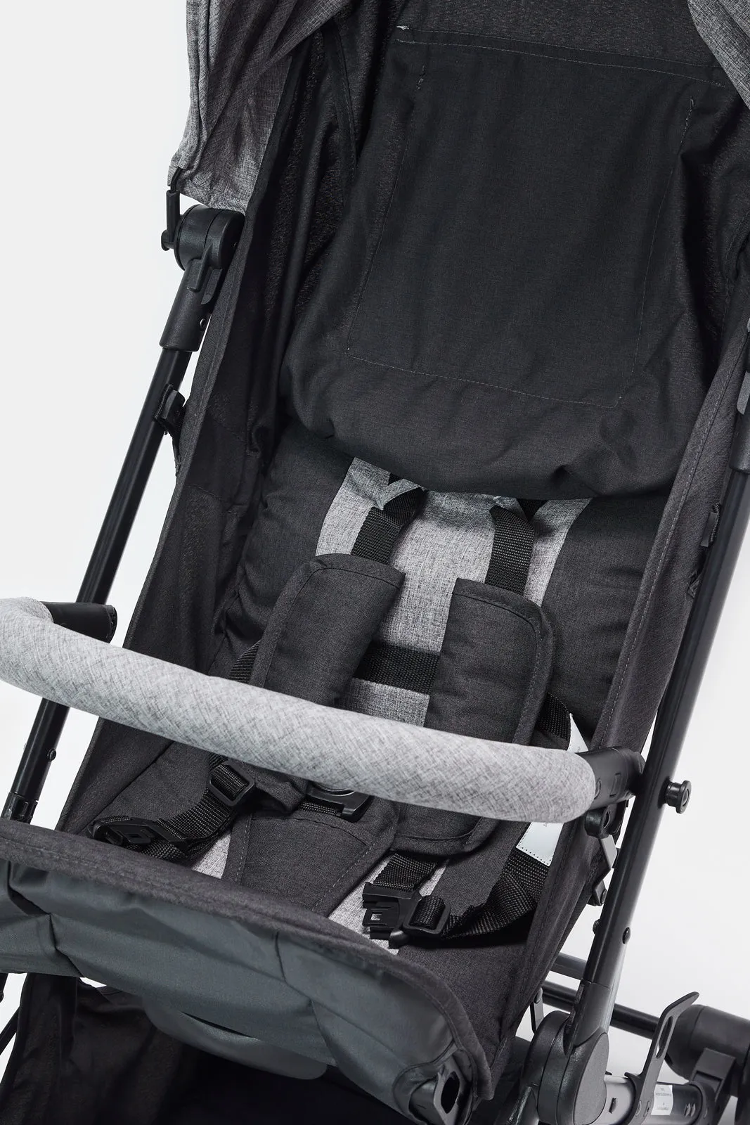 Baby Grey And Black Foldable Stroller