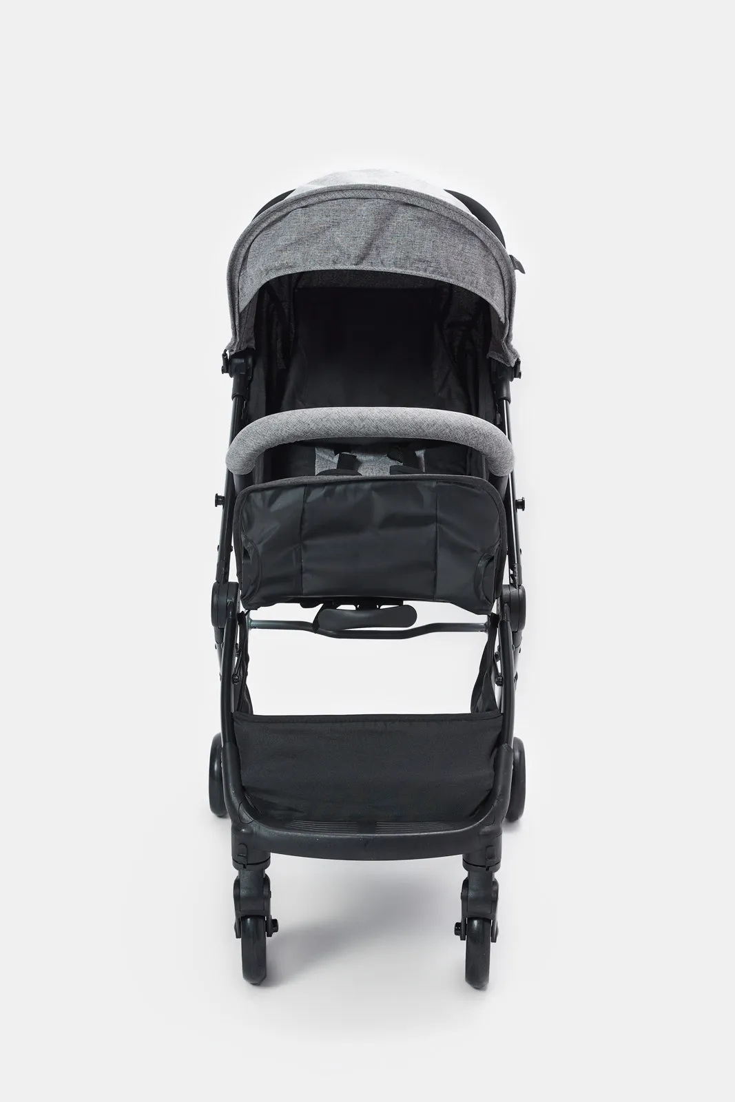 Baby Grey And Black Foldable Stroller