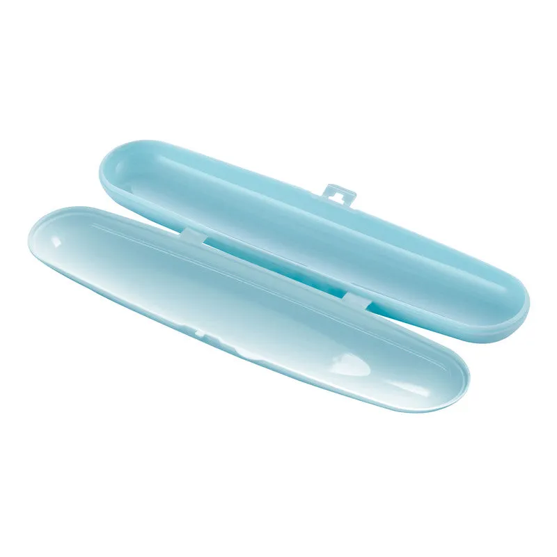 Babyjem Plastic Fork & Spoon Travel Case, 6  Months, Rose