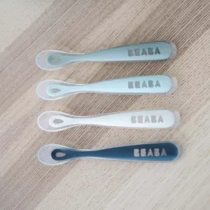 BEABA Self-Feeding Silicone Spoons - Set of 4