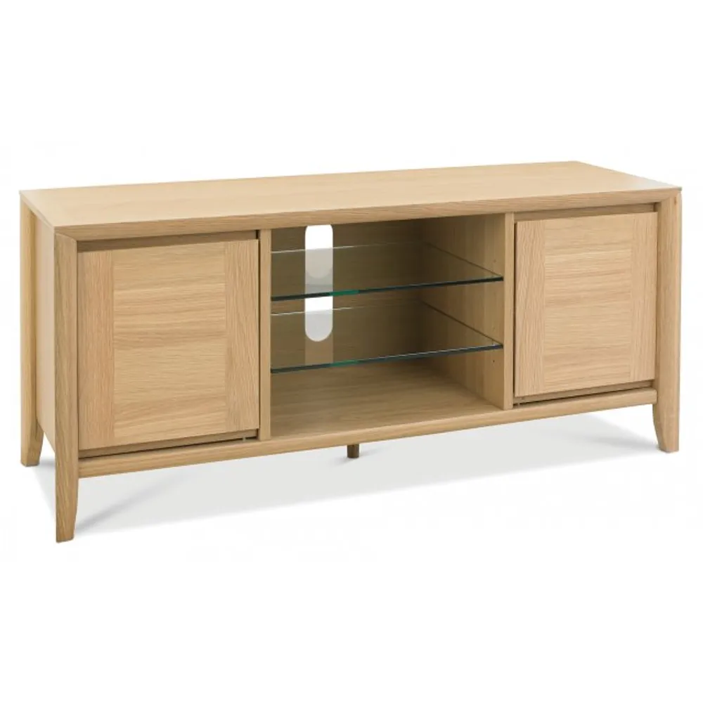 Bergen Oak Entertainment Unit - 122cm