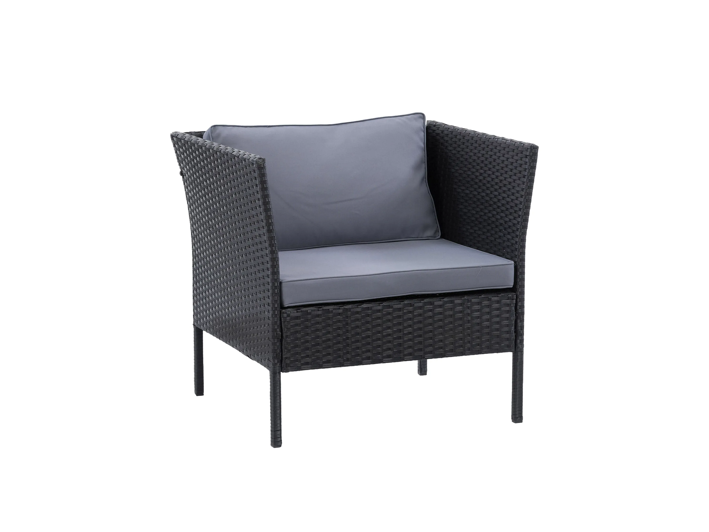 Black and Grey Patio Armchair