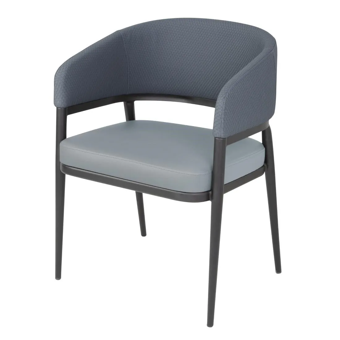 Bolero Meridian Interior Chairs - Stone Blue (Pack of 2)