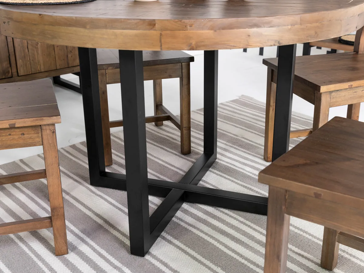 Brooklyn Round Dining Table & Alston Dining Chairs