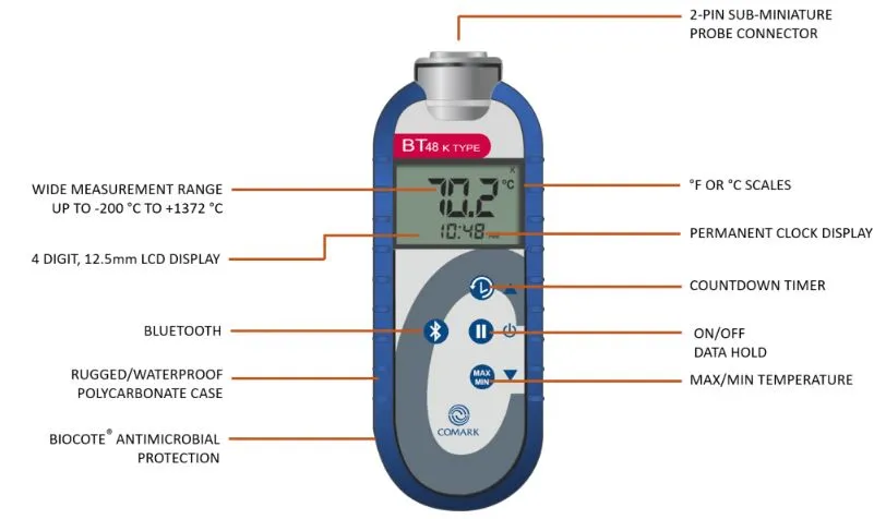 BT48C/TC/Kit Bluetooth Thermometer with PK24M Probe