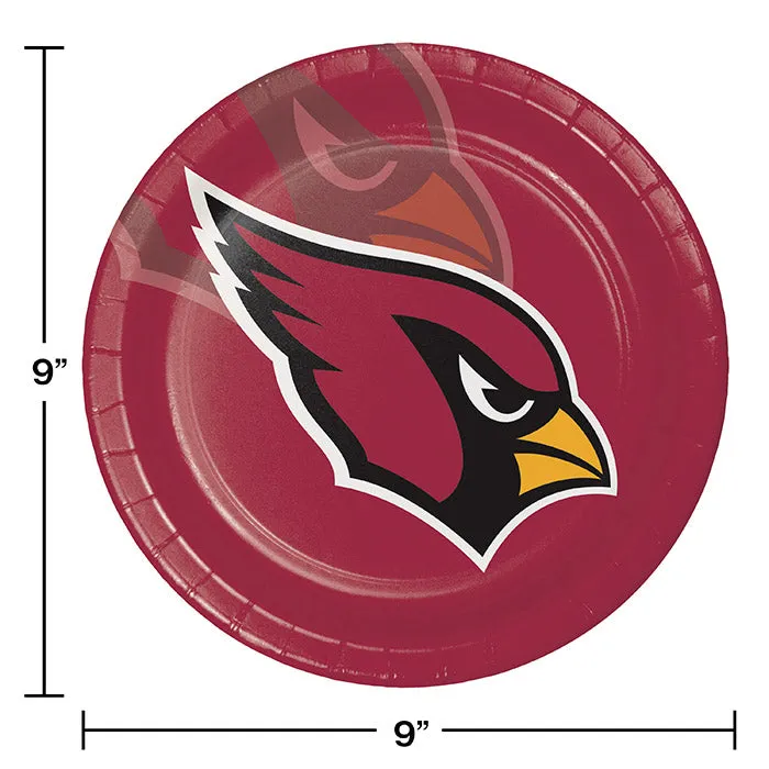 Bulk Arizona Cardinals Paper Dinner Plates (96 per Case)