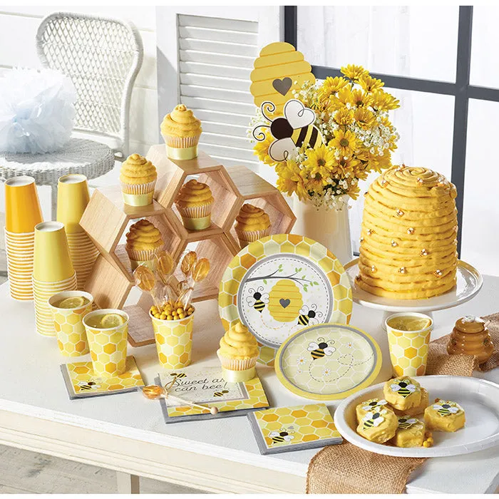 Bulk Bumblebee Baby Shower Paper Dessert Plates (96 per Case)