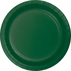 Bulk Hunter Green Sturdy Style 8.75 inch Paper Dinner Plates (240 per Case)