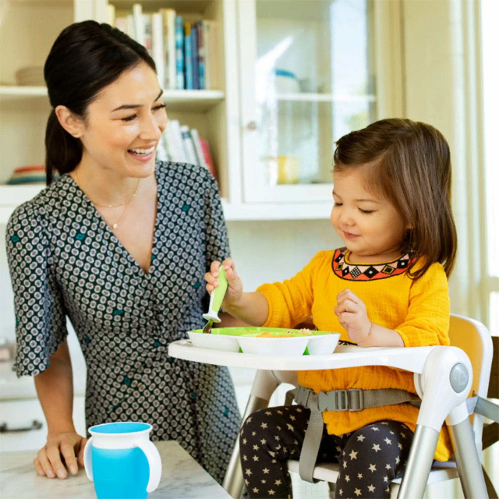 [Bundle Of 2] Munchkin Raise™ Toddler Fork & Spoon Set - Green