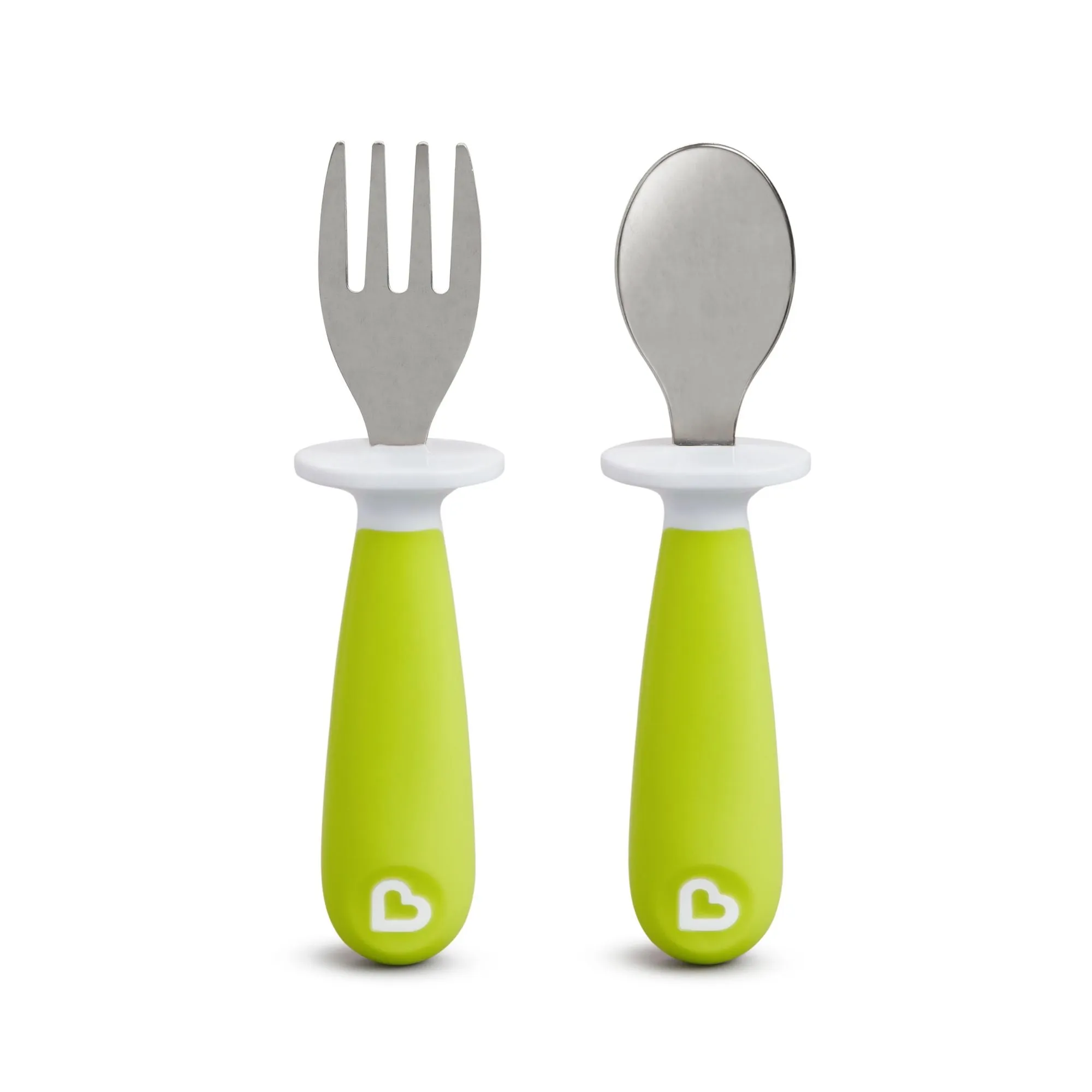 [Bundle Of 2] Munchkin Raise™ Toddler Fork & Spoon Set - Green