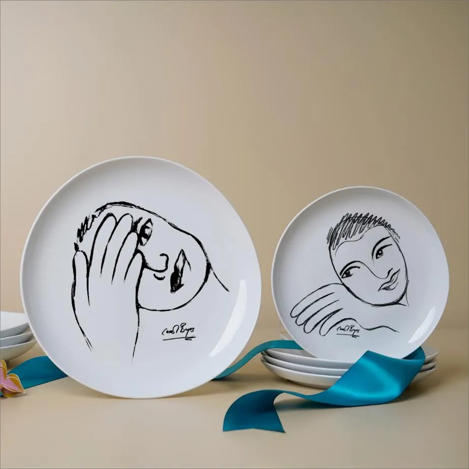 Carrol Boyes 4 Piece Just A Minute Dinner Plate Set White