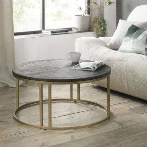 Chevron Peppercorn Ash Coffee Table