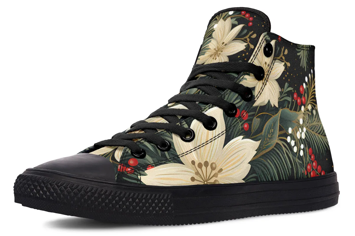 Christmas Flora High Tops