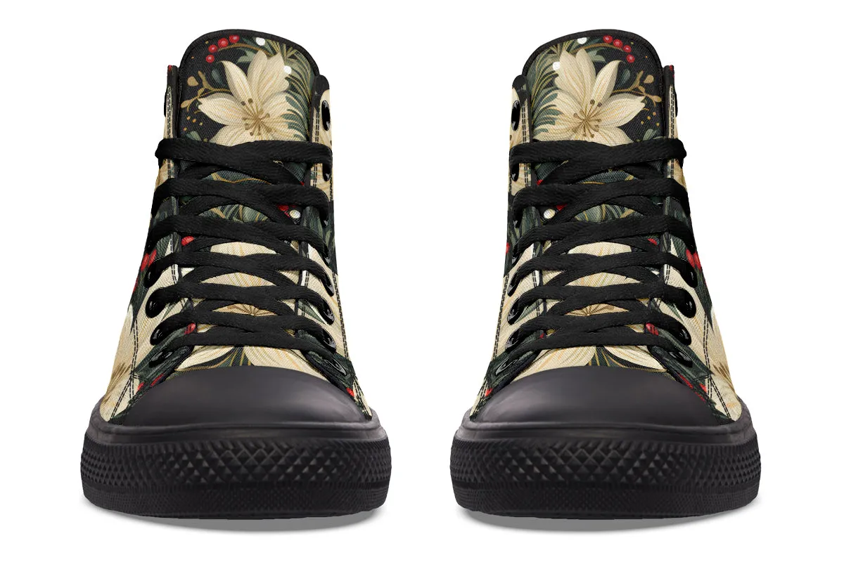 Christmas Flora High Tops