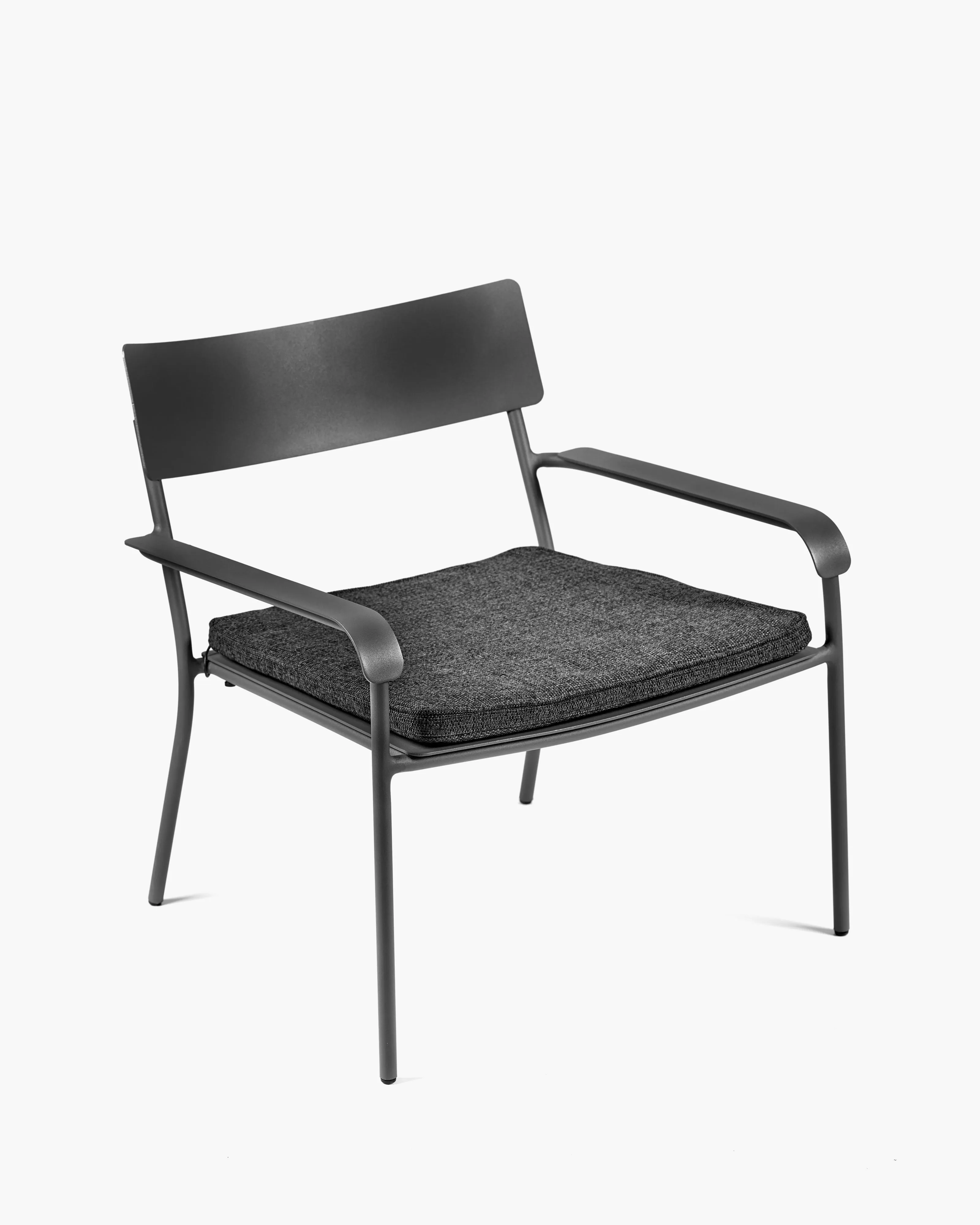 Cushion lounge chair black August