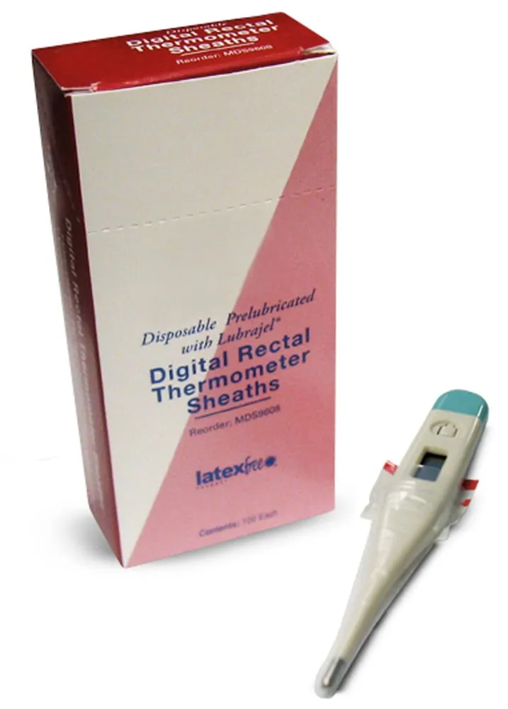 Digital Rectal Thermometer Sheaths, 100 ct