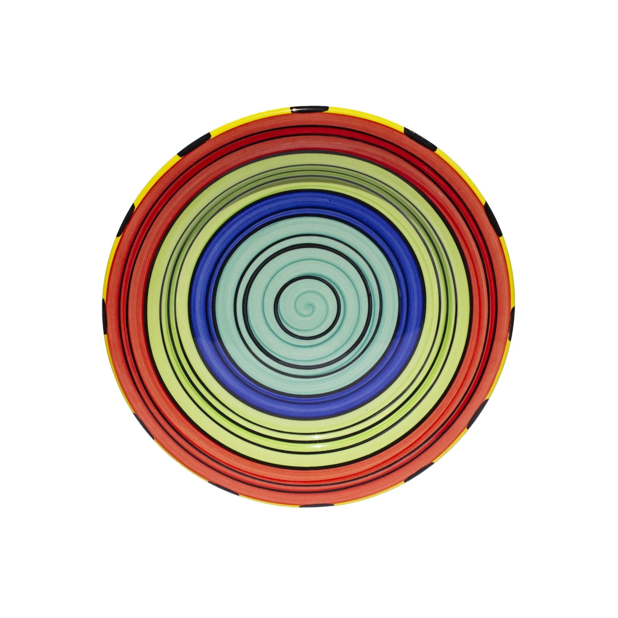 Dinner Plate Set - Set of 4 - Colorful Striped | Acapulco