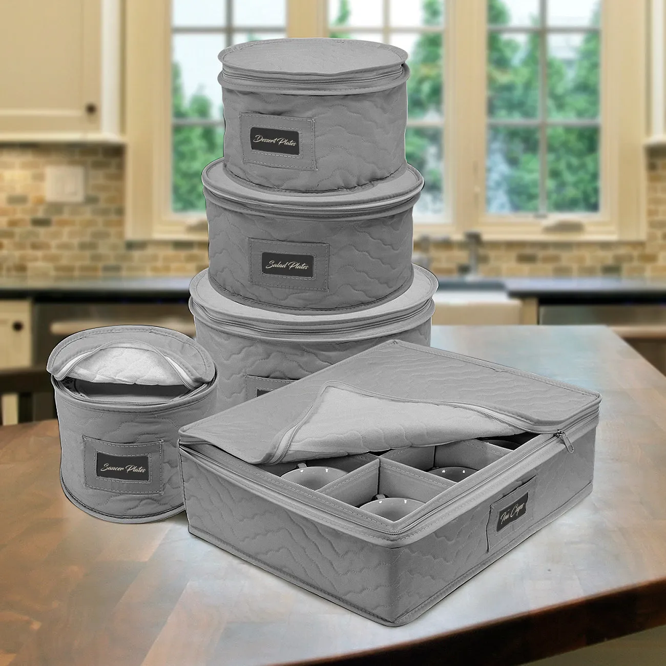 Dinnerware Storage Set Serves 12 (5 Pack)