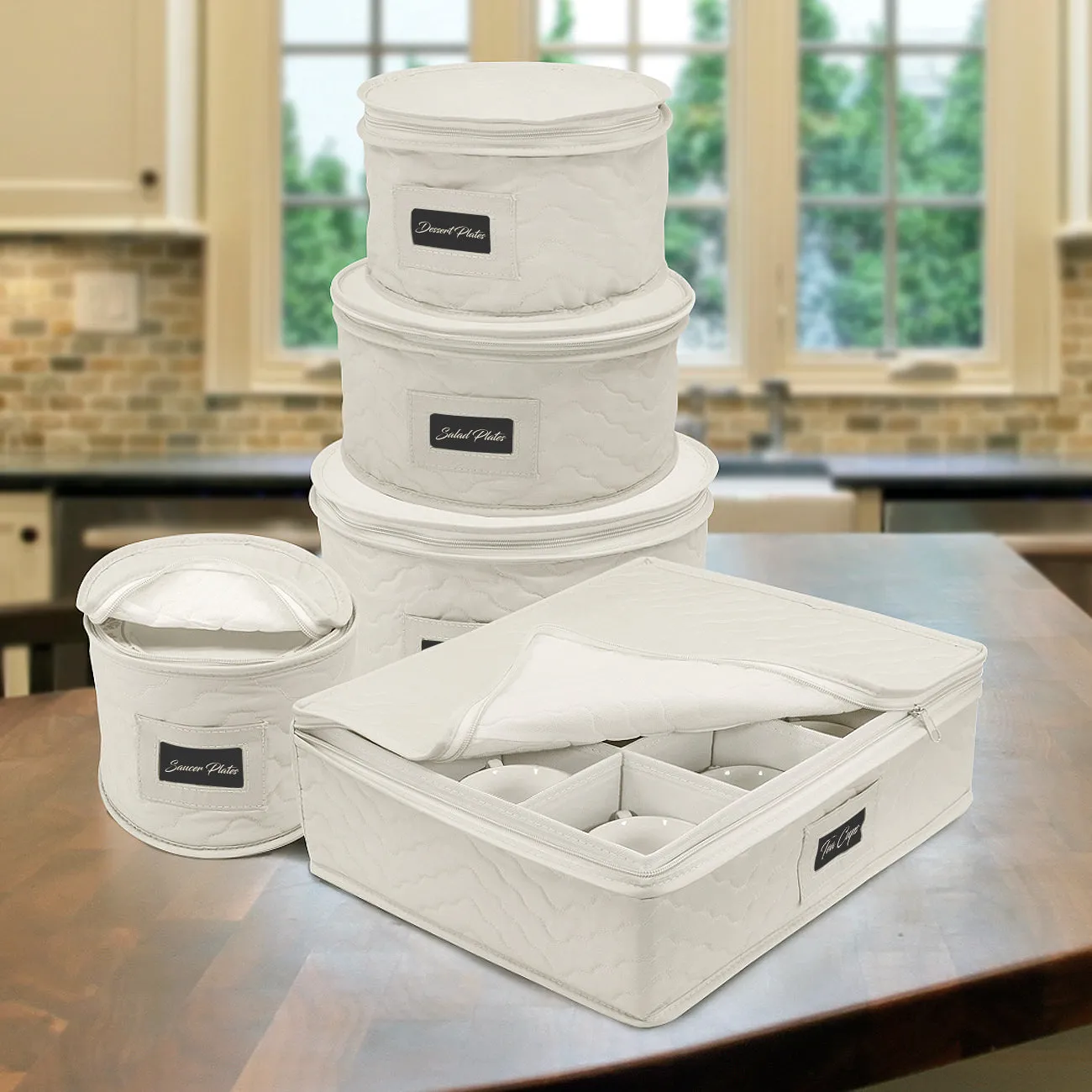 Dinnerware Storage Set Serves 12 (5 Pack)