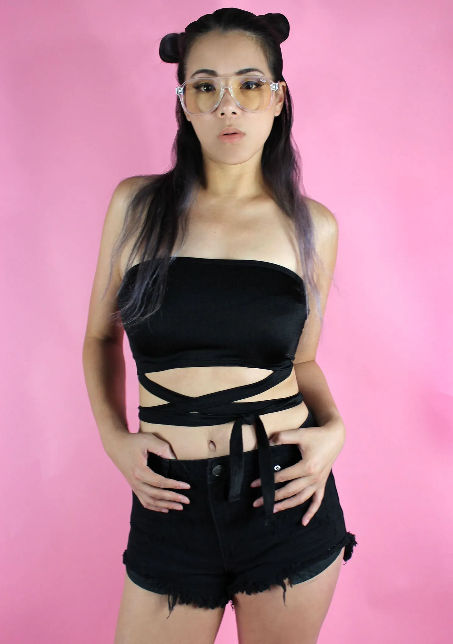 Dorian Criss Cross Tube Top