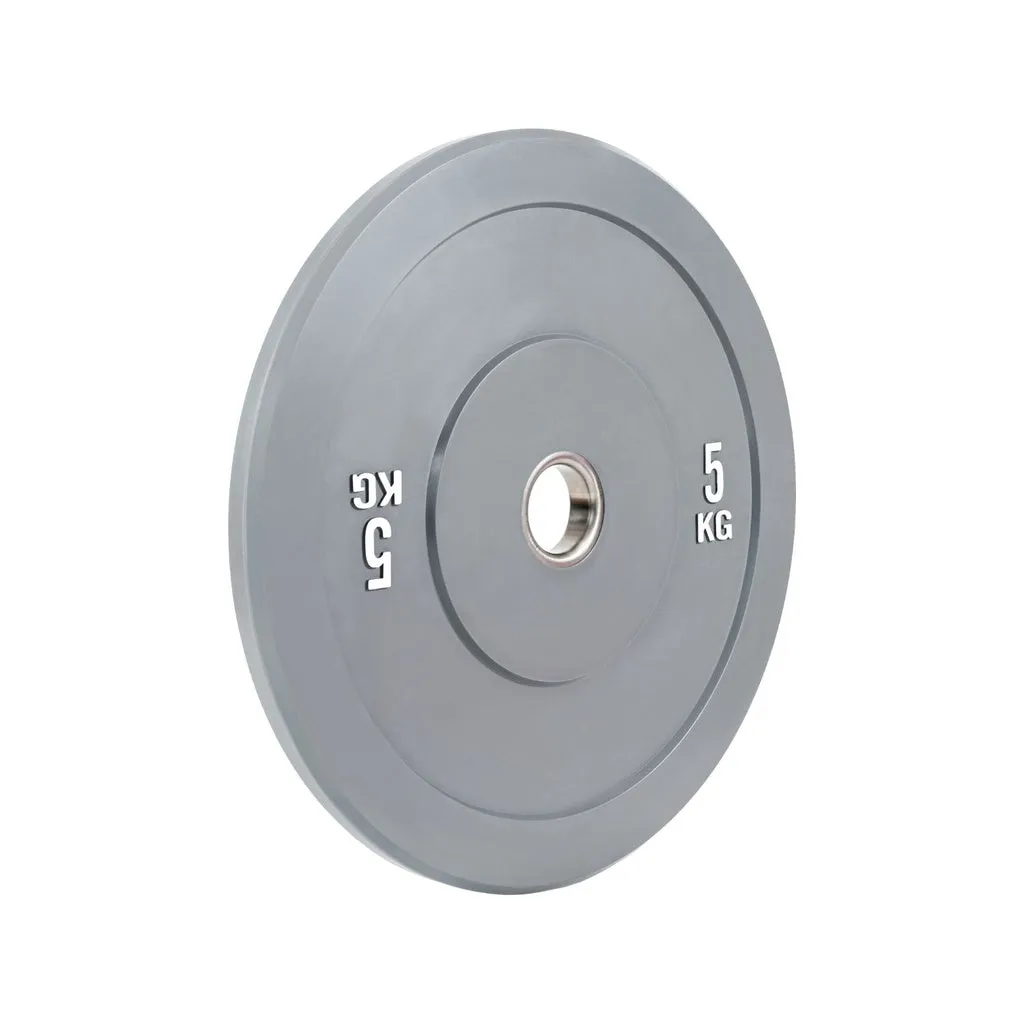 Durable 5KG Grey Bumper Plates for Beginners - VERPEAK