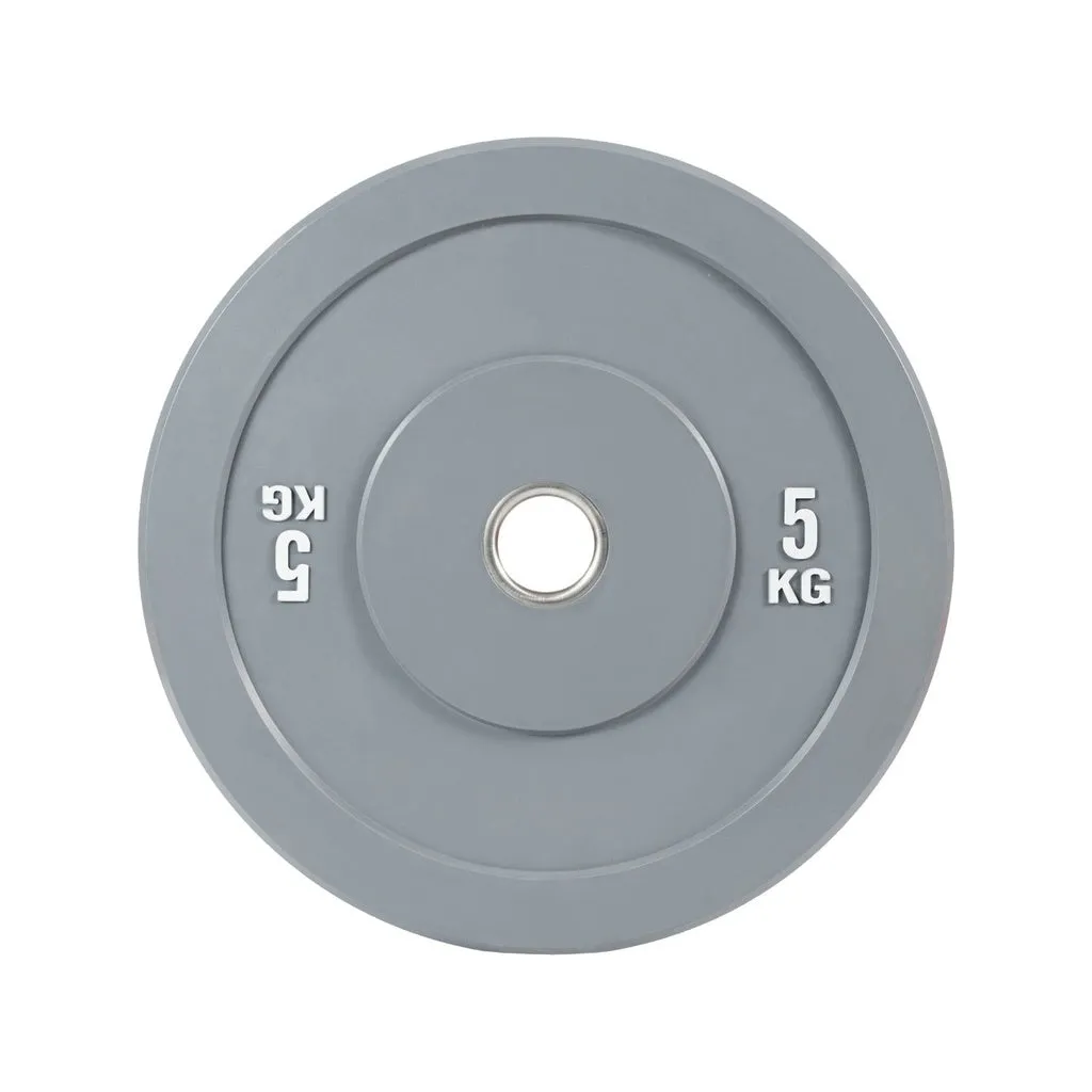 Durable 5KG Grey Bumper Plates for Beginners - VERPEAK