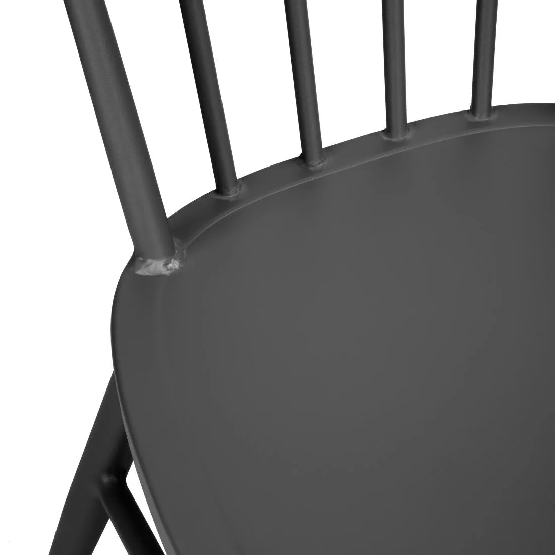 DX686 Bolero Windsor Aluminium Black Chairs (Pack of 4)