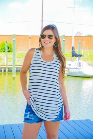 Easy Does It Striped Tank