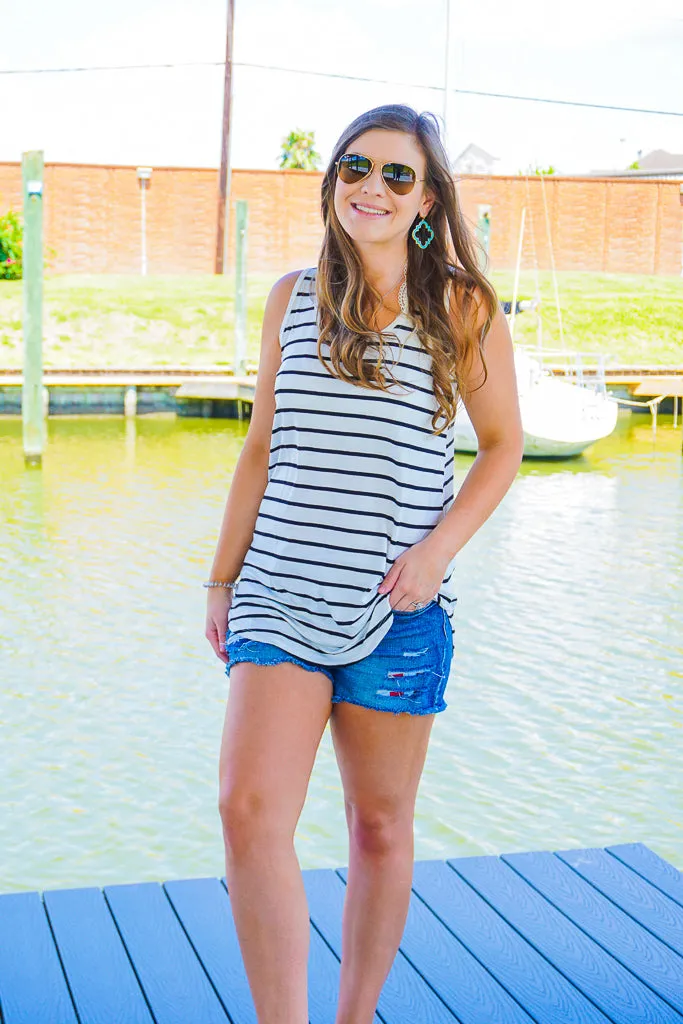 Easy Does It Striped Tank