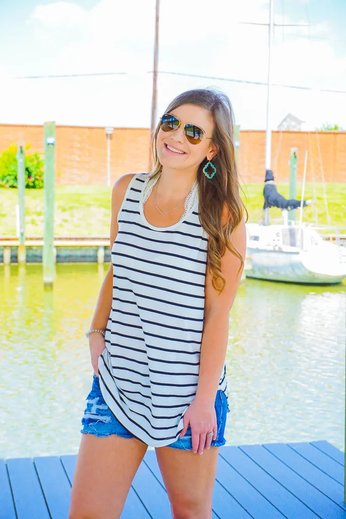 Easy Does It Striped Tank