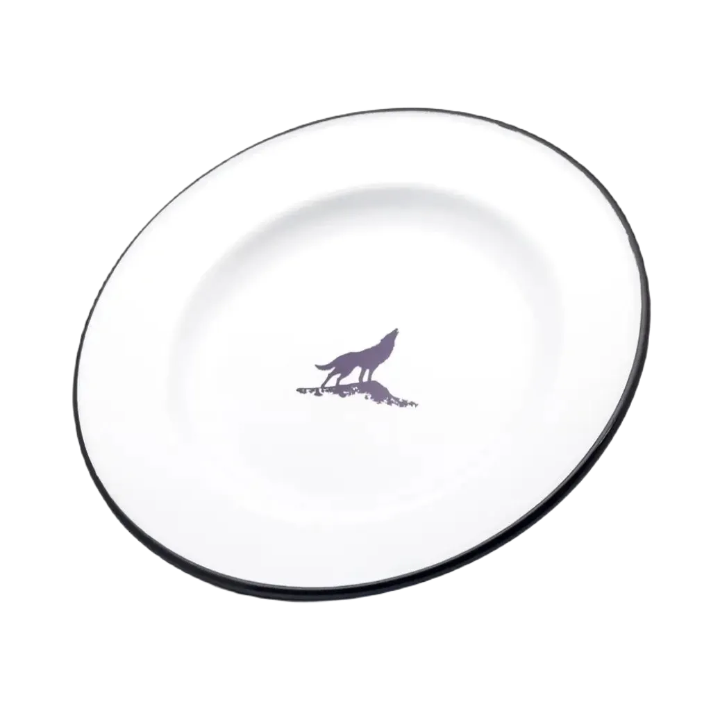 Emalco Enamelware 9.5" Wolf Plate