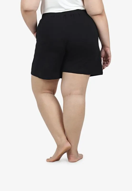 Ethel Easy Drawstring Shorts - Black