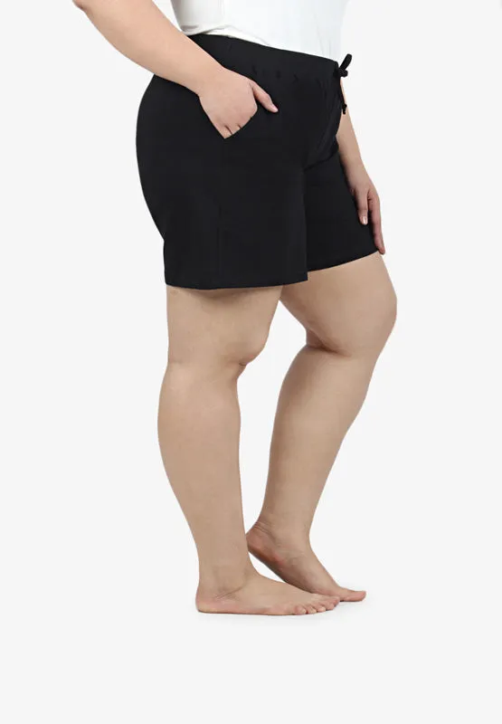 Ethel Easy Drawstring Shorts - Black