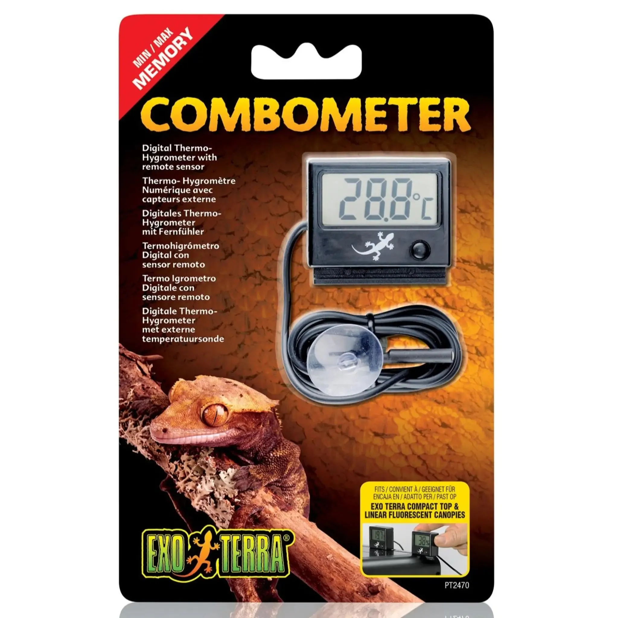 Exo Terra Thermo-Hygro Combometer