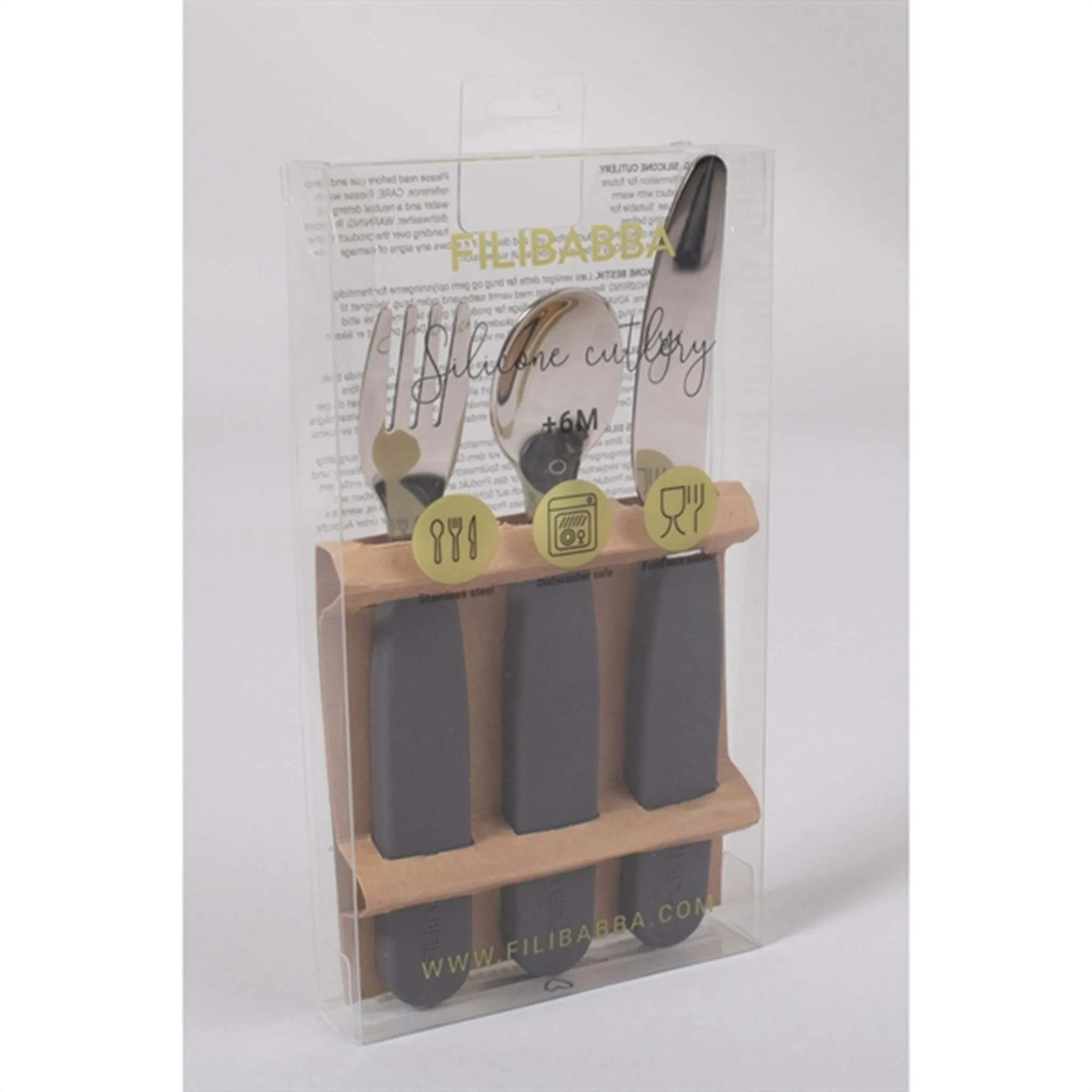 FILIBABBA Cutlery Set Stone Grey