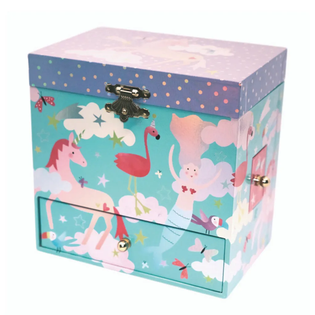 Floss & Rock Musical Jewellery Box with 3 Drawers - Fantasy