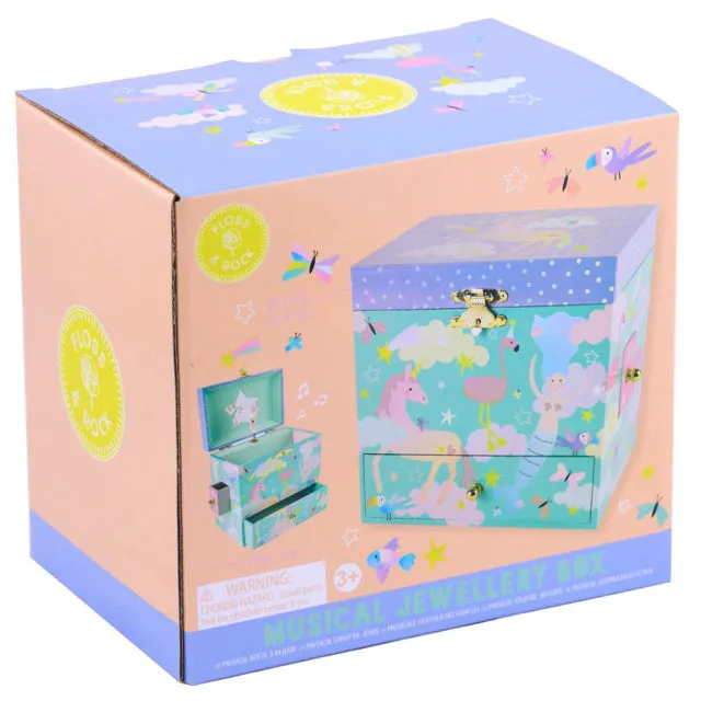 Floss & Rock Musical Jewellery Box with 3 Drawers - Fantasy