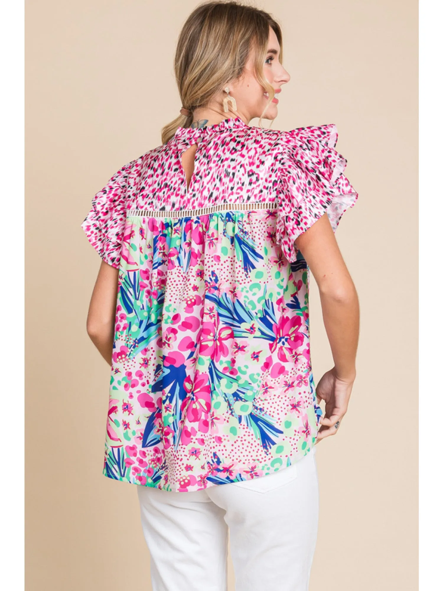 Fun Frilly & Floral Blouse