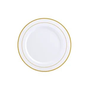 Gold&Silver Rim Plastic(PS) Plates