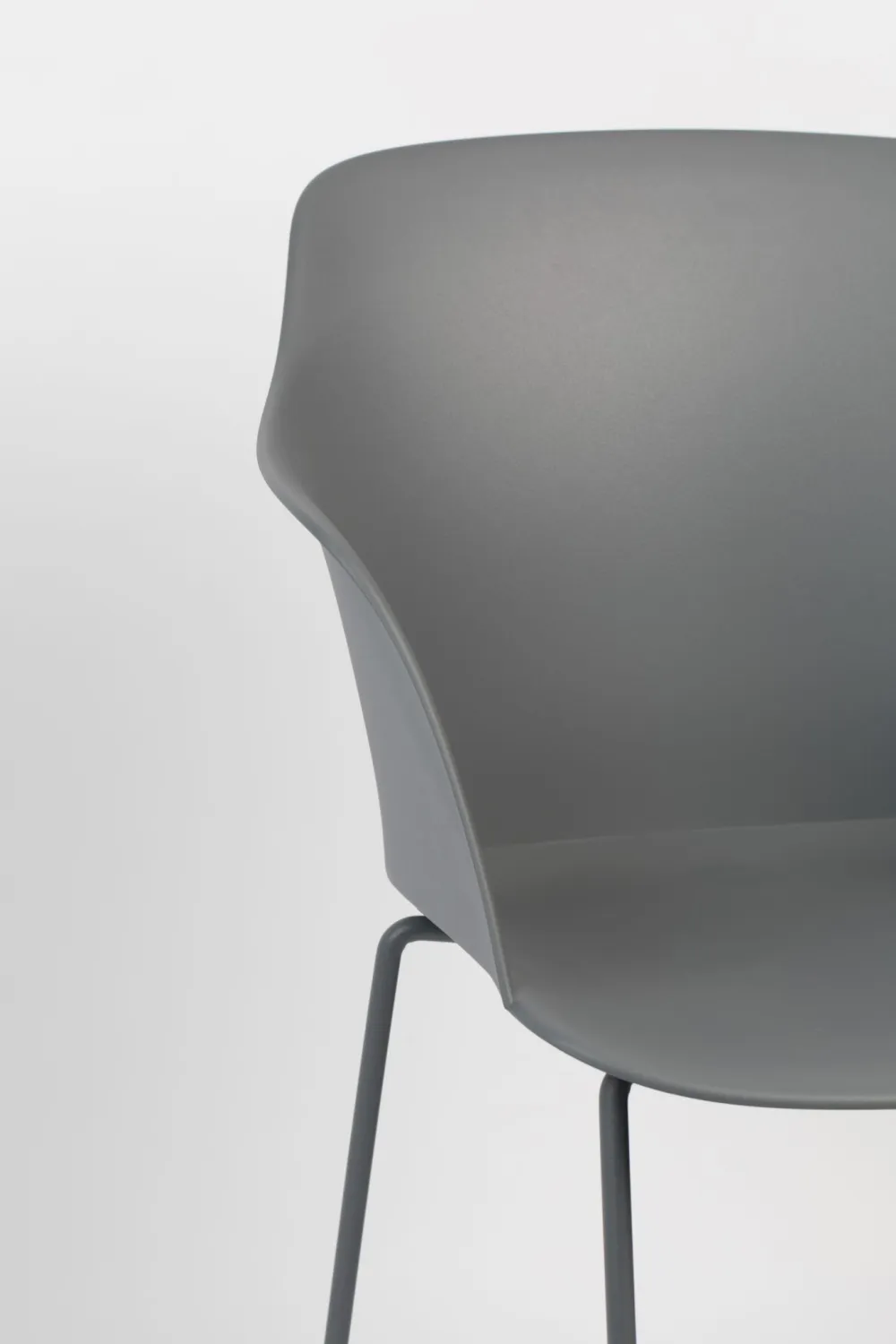 Gray Contemporary Dining Chairs (2) | DF Tango