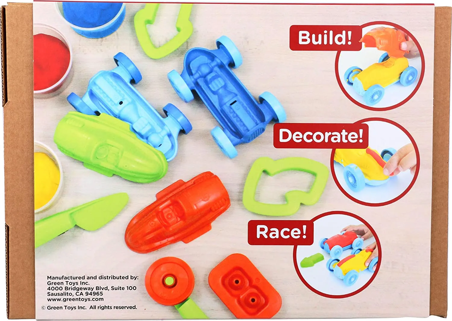 Green Toys  RACE CAR MAKER DOUGH SET