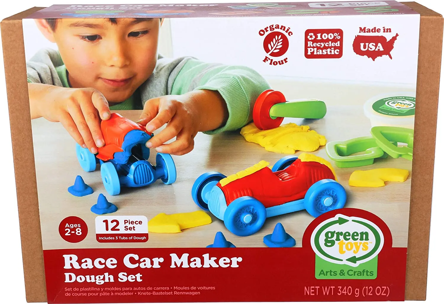 Green Toys  RACE CAR MAKER DOUGH SET