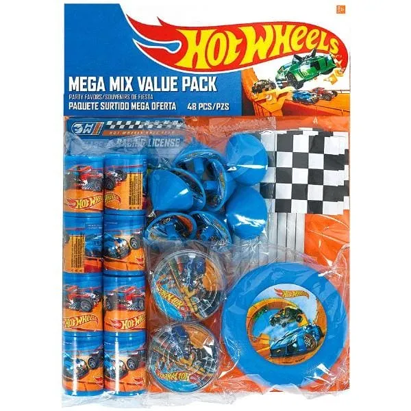 Hot Wheels Wild Racer Mega Mix Favor Value Pack